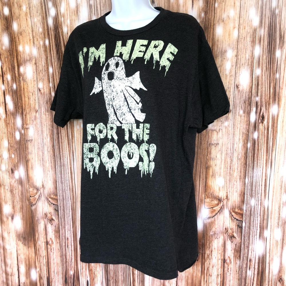 Halloween I’m Here For the Boos Short Sleeve Tee - Picture 3 of 8